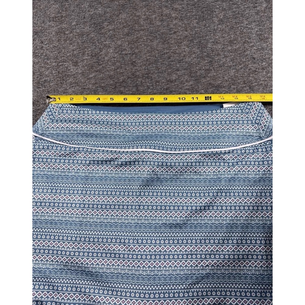Puma Blake Skirt Womens Large Blue Geometric High Waist Golf Tennis Skort UPF 40 - Picture 5 of 9